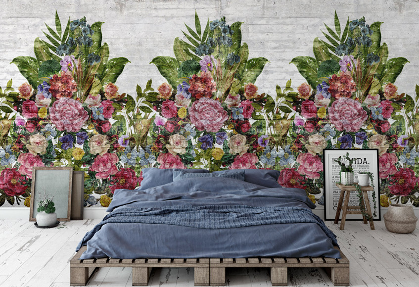 Wall Murals with Flowers