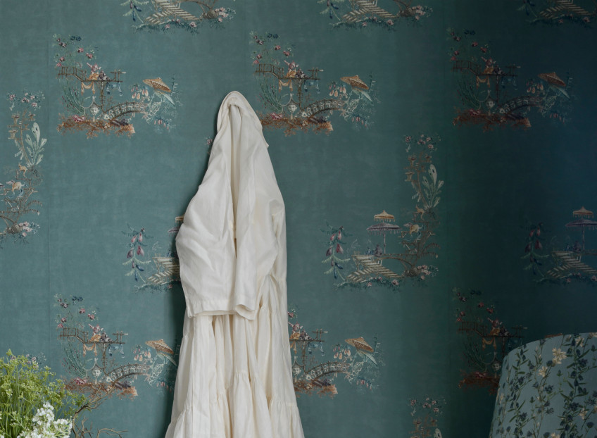 Papiers peints avec des motifs japonais, chinois et d'Extrême-Orient