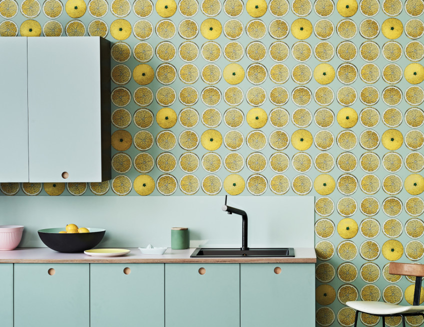 Papiers peints botaniques avec des motifs de fruits Papiers peints botaniques avec des motifs de fruits