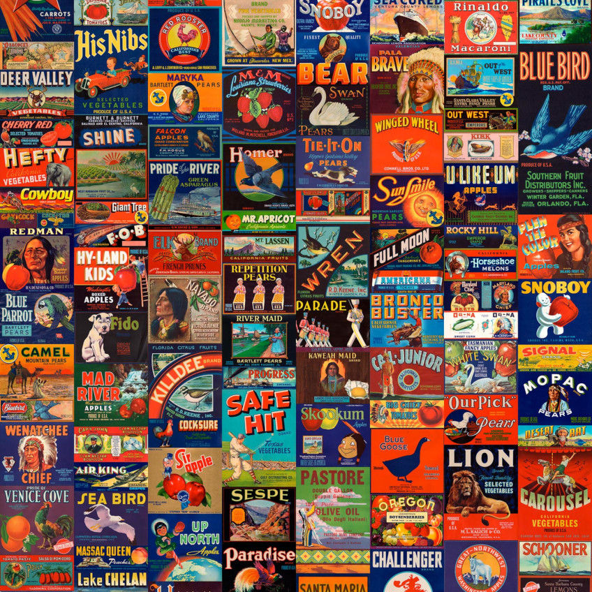 Tapeten mit grafischen Galerien und Collagen Tapeten mit grafischen Galerien und Collagen