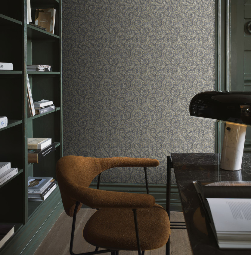 Florale Tapeten mit Gräsern und Kräutern