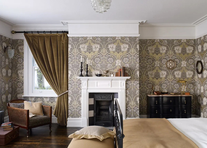 Klassische Blumentapeten