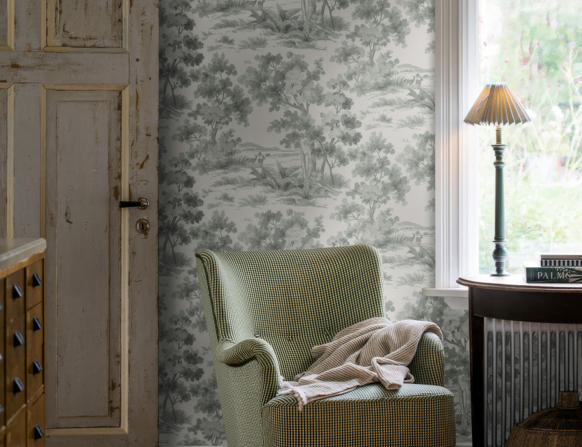 Papiers peints de maison de campagne venant de Suède