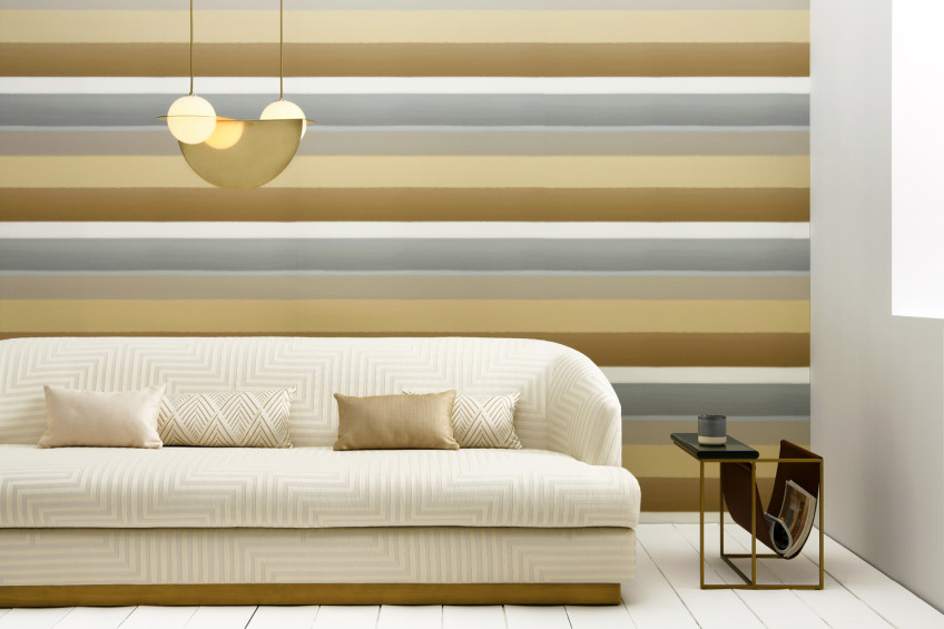 Tapeten mit Querstreifen