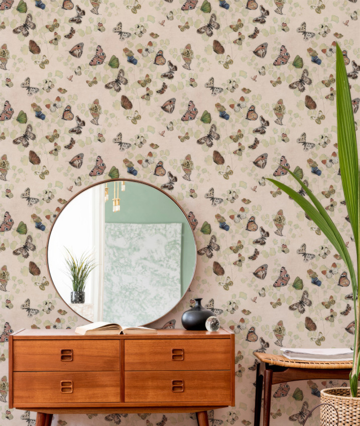 Wallpaper with Butterflies