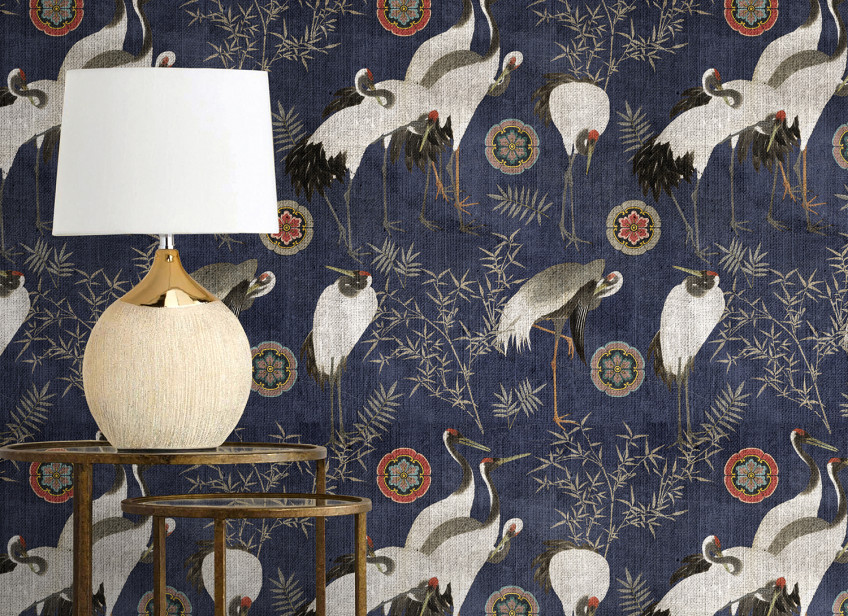 Papiers peints avec des animaux d'Extrême-Orient