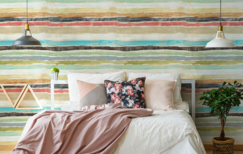 Wallpapers with Irregularly Striped Patterns