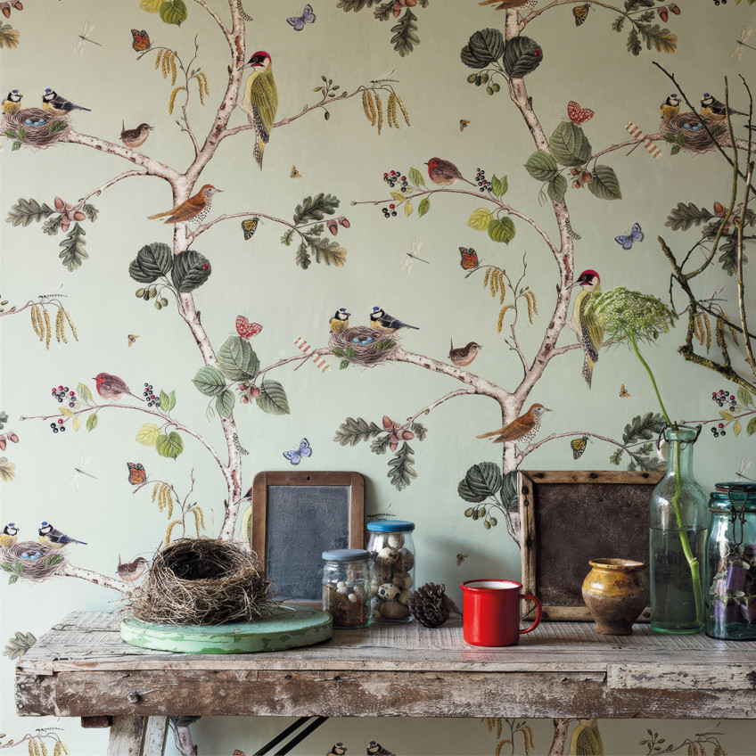 Wallpaper with Birds