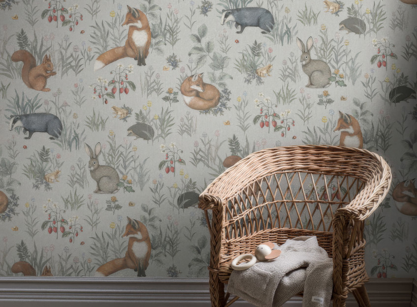 Carte da parati vintage per bambini