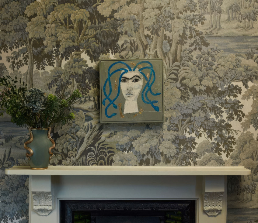 Carte da parati con motivi forestali