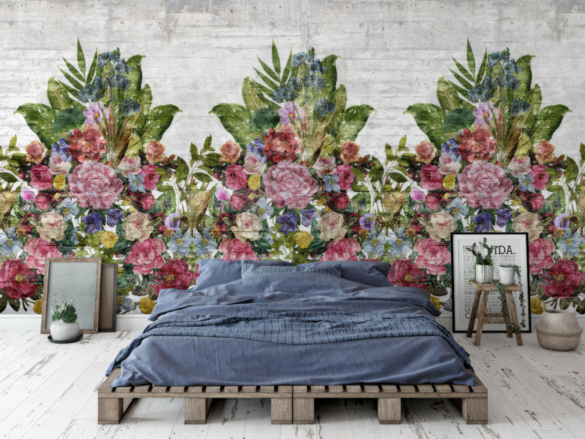 Carte da parati panoramiche con fiori