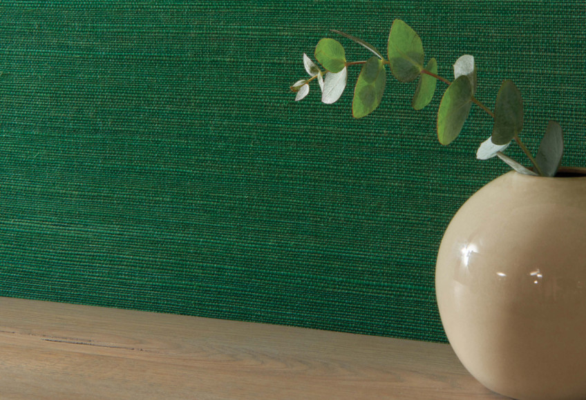 Natural wallpapers with sisal surfaces