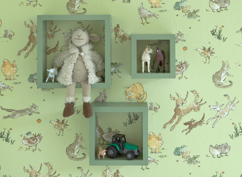 Children's Wallpaper with Animals