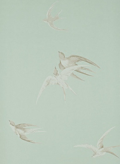 Tapete Swallows von Sanderson - Moos-1154.4