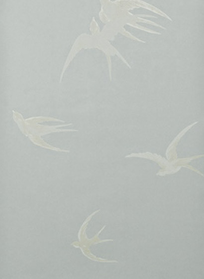 Tapete Swallows von Sanderson - Kieselgrau-1154.5 Tapete Swallows von Sanderson - Kieselgrau-1154.5