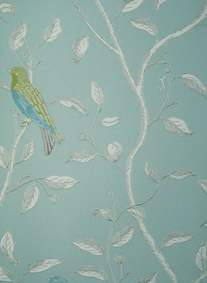 Tapete Finches - Vintage Tapete von Sanderson - Entenei-1172.3