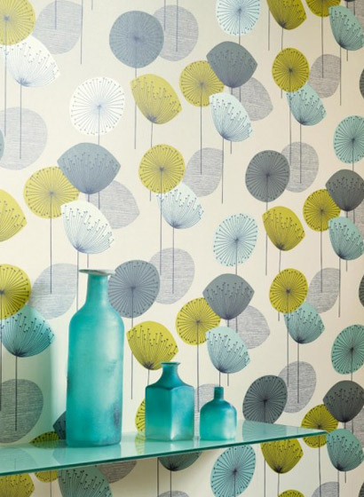 Pusteblumentapete Dandelion Clocks von Sanderson-1173 Pusteblumentapete Dandelion Clocks von Sanderson-1173