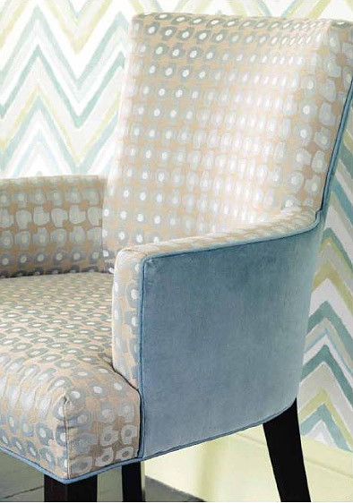 Tapete Zigzag - Vintage Tapete von Sanderson-1231 Tapete Zigzag - Vintage Tapete von Sanderson-1231