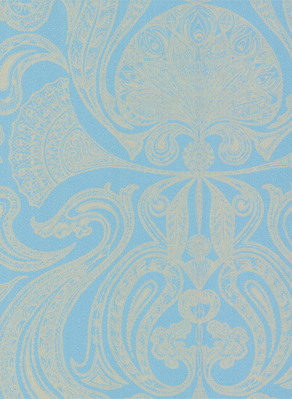 Malabar - Designtapete von Cole and Son - Türkis/ Gold-1269.8 Malabar - Designtapete von Cole and Son - Türkis/ Gold-1269.8