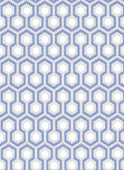 Cole & Son Papier peint Hicks Hexagon - Blau/ Grau-1279.2 Cole & Son Papier peint Hicks Hexagon - Blau/ Grau-1279.2