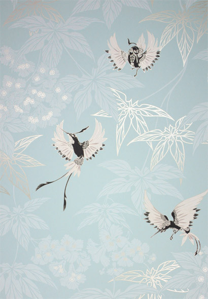 Tapete Grove Garden von Osborne and Little - Turquoise-1342.3 Tapete Grove Garden von Osborne and Little - Turquoise-1342.3