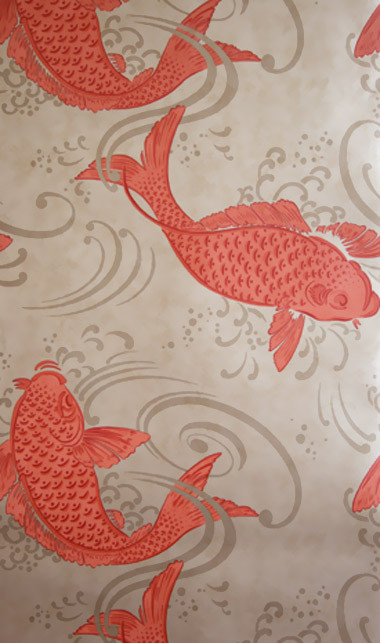 Tapete Derwent von Osborne and Little - Rot/ Hellbraun-1354.3 Tapete Derwent von Osborne and Little - Rot/ Hellbraun-1354.3