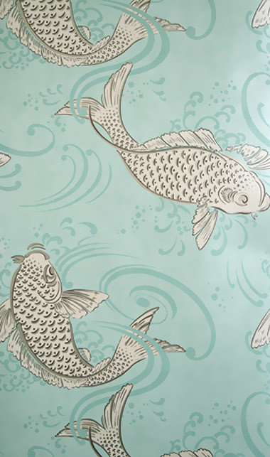 Tapete Derwent von Osborne and Little - Offwhite/ Türkis-1354.6 Tapete Derwent von Osborne and Little - Offwhite/ Türkis-1354.6