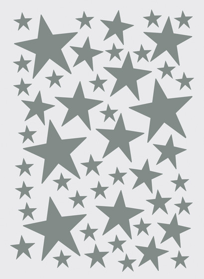 Wallsticker Mini Stars von ferm LIVING - grau-1410.6 Wallsticker Mini Stars von ferm LIVING - grau-1410.6