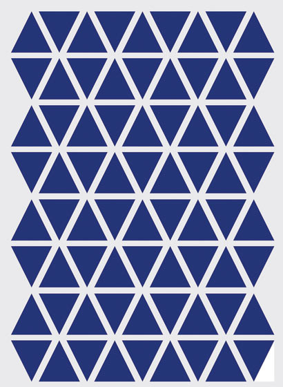 Ferm Living Sticker mural Mini Triangle - Blau-1413.4 Ferm Living Sticker mural Mini Triangle - Blau-1413.4