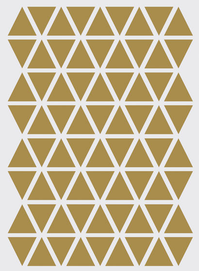 Wallsticker Mini Triangle von ferm LIVING - messing-1413.6 Wallsticker Mini Triangle von ferm LIVING - messing-1413.6