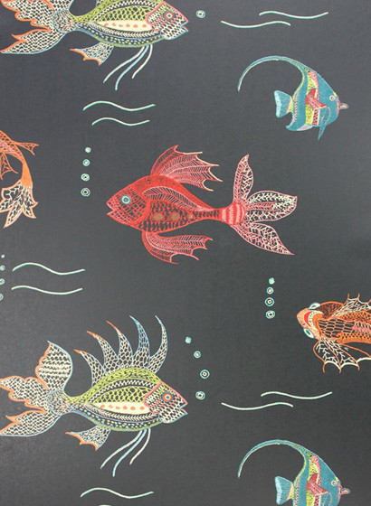 Fisch Tapete Aquarium - Designtapete von Osborne & Little-1414 Fisch Tapete Aquarium - Designtapete von Osborne & Little-1414