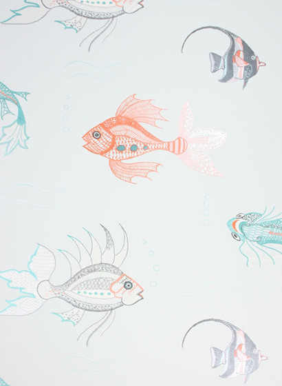 Tapete Aquarium von Osborne & Little - Pale Blue-1414.2 Tapete Aquarium von Osborne & Little - Pale Blue-1414.2
