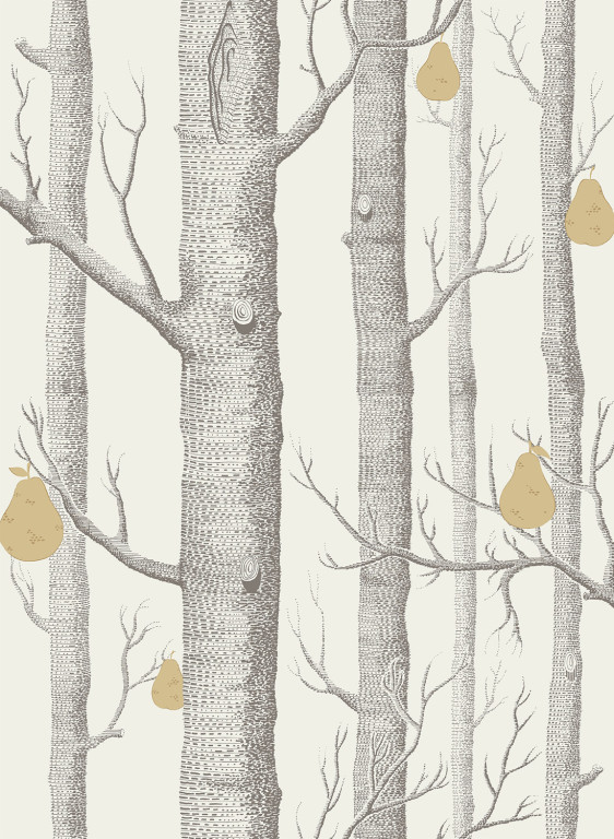 Woods & Pears - Designtapete von Cole and Son - Linen/ Gold-1422.6 Woods & Pears - Designtapete von Cole and Son - Linen/ Gold-1422.6