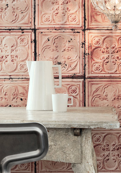 Tapete Brooklyn Tins 06 - Designtapete von MERCI-1448 Tapete Brooklyn Tins 06 - Designtapete von MERCI-1448