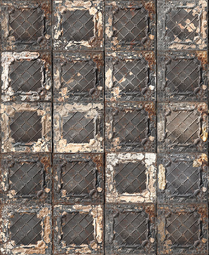 Tapete Brooklyn Tins 07 - Designtapete von MERCI-1449 Tapete Brooklyn Tins 07 - Designtapete von MERCI-1449