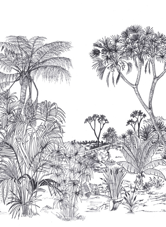 Tenue de Ville Papier peint panoramique Savane-14517 Tenue de Ville Papier peint panoramique Savane-14517