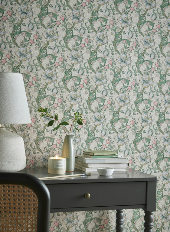 Clarke & Clarke Carta da parati Golden Lily-14620 Clarke & Clarke Carta da parati Golden Lily-14620