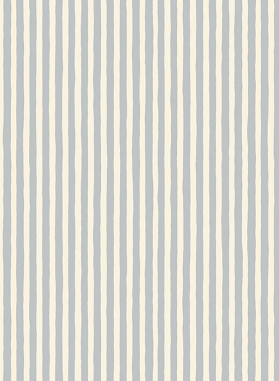 Josephine Munsey Tapete Hand Painted Stripe - Barton Blue/ Cotswold White-14630.1