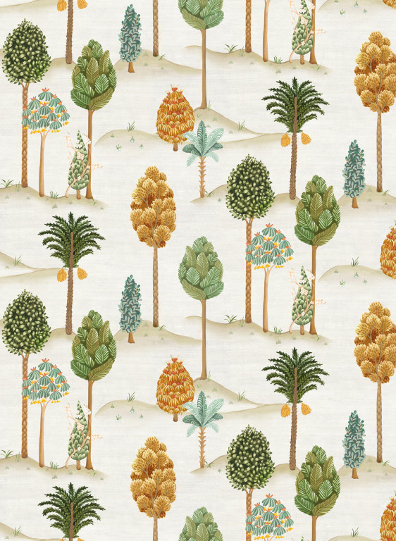 Osborne & Little Tapete Foresta - Olive/ Gold-14674.2 Osborne & Little Tapete Foresta - Olive/ Gold-14674.2