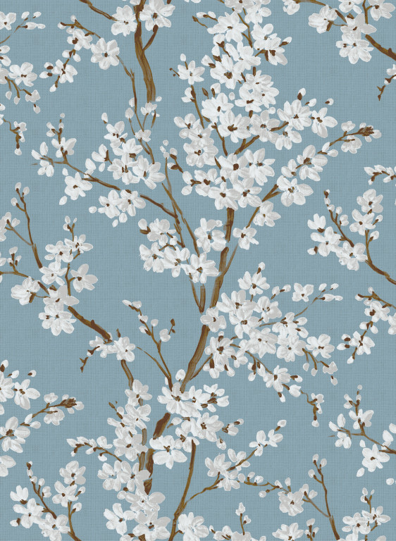Coordonne Tapete Cherry Blossom - Turquoise-14693.4