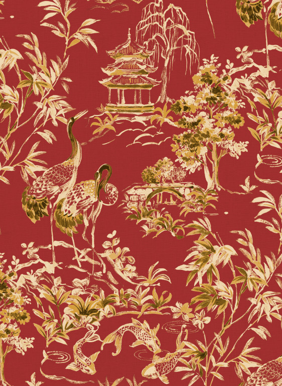 Coordonne Tapete Ming Pagoda - Ruby-14695.5 Coordonne Tapete Ming Pagoda - Ruby-14695.5