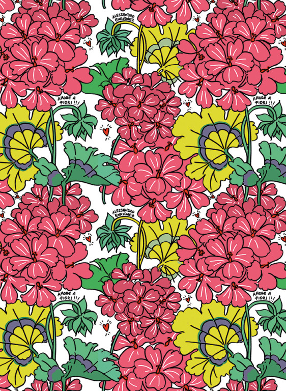 Jannelli & Volpi Papier peint Love Geranei - 25506-14756.2 Jannelli & Volpi Papier peint Love Geranei - 25506-14756.2