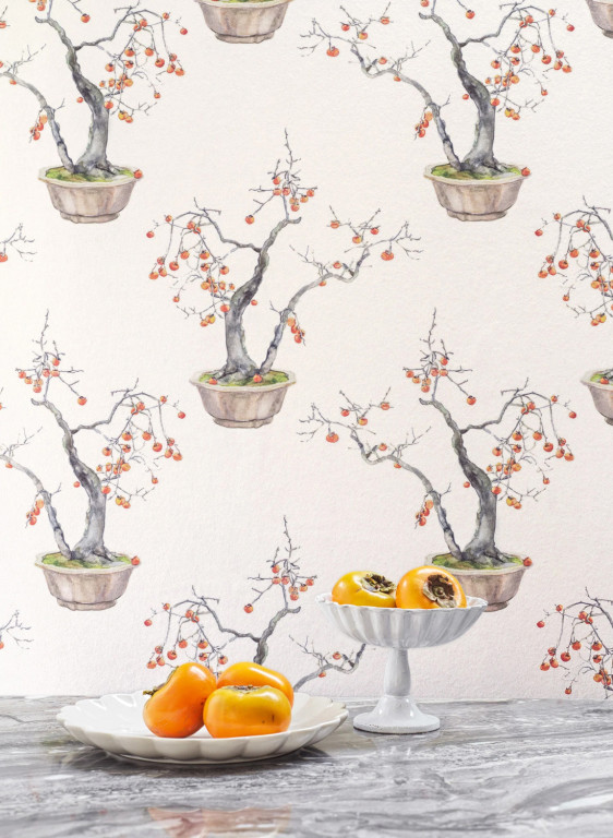 Cole & Son Carta da parati Kaki Persimmon-14914 Cole & Son Carta da parati Kaki Persimmon-14914