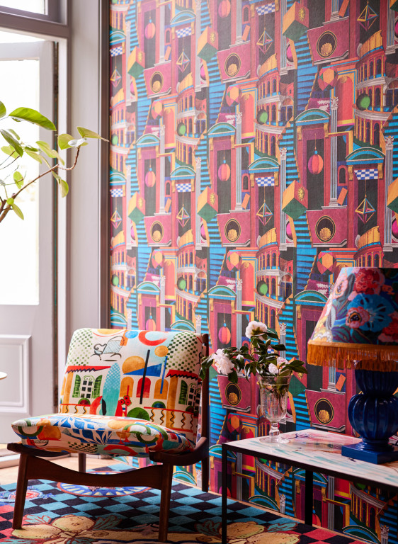 Mindthegap Papier peint Piazza degli Arlecchini-14944 Mindthegap Papier peint Piazza degli Arlecchini-14944