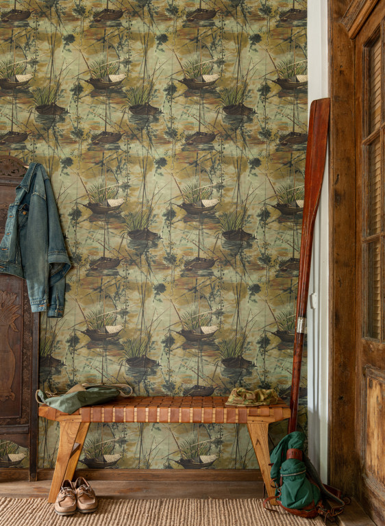 Mindthegap Papier peint Moored Boats-14960 Mindthegap Papier peint Moored Boats-14960