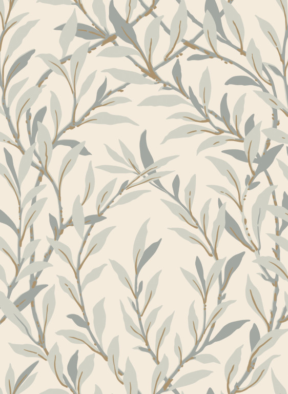 Cole & Son Papier peint Willow Branch - Pebble on Cream-14985.4 Cole & Son Papier peint Willow Branch - Pebble on Cream-14985.4