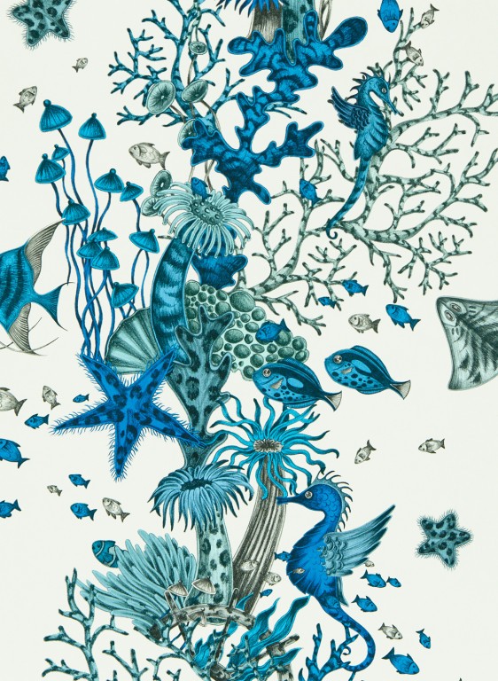 Clarke & Clarke Papier peint Seaforest - Blue-14994.2 Clarke & Clarke Papier peint Seaforest - Blue-14994.2