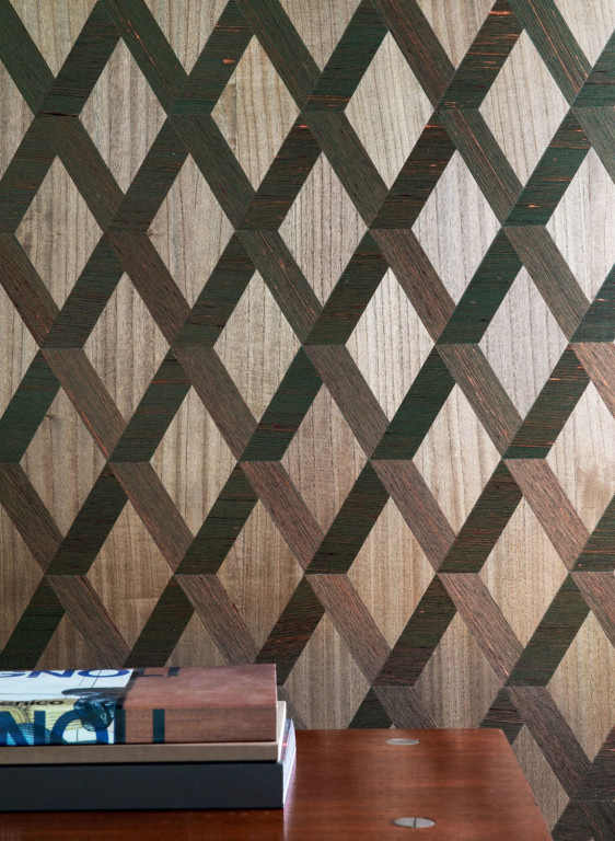 CMO Paris Wallpaper Soie Bois Losange-15002 CMO Paris Wallpaper Soie Bois Losange-15002