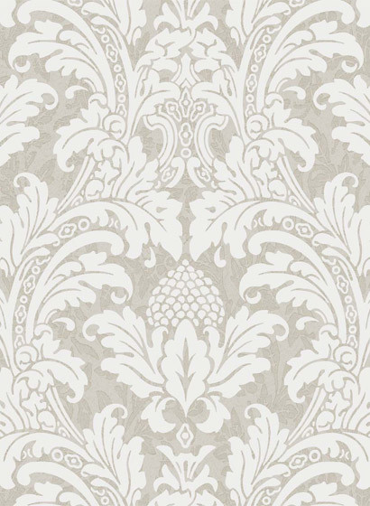 Blake - Designtapete von Cole & Son - White & Silver-1501.5