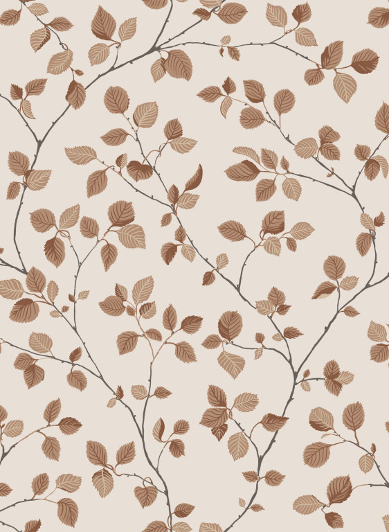 Sandberg Tapete Bokskog - Terracotta-15021.3 Sandberg Tapete Bokskog - Terracotta-15021.3